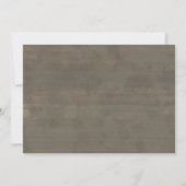 Rustic Flourish Wedding Invitations Kaart (Achterkant)