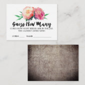 Rustic Flower bepaalt hoeveel Kisses Kaarten gamen (Voorkant / Achterkant)