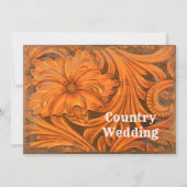 Rustic Flower Country Wedding Save the Date (Voorkant)