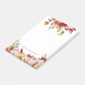 Rustic Flowers and Pumpkins herfst Post-It Notitie Post-it® Notes (Schuin)