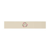 Rustic Flowers Belly Band Boho Bloemen Belly Band Uitnodigingen Wikkel (Vlak)