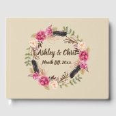 Rustic Flowers Gastenboek Boho Floral Gastenboek (Voorkant)