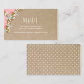 Rustic Flowers | Kaart van de trouwwebsite (Voorkant / Achterkant)