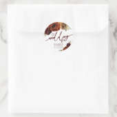 Rustic Flowers Pampas Grass Wedding Sticker (Tas)