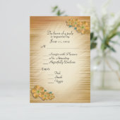 Rustic Flowers RSVP met keuze uit entree (Staand voorkant)