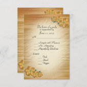 Rustic Flowers RSVP met keuze uit entree (Voorkant / Achterkant)