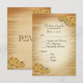 Rustic Flowers RSVP met keuze uit entree Kaartje (Voorkant / Achterkant)