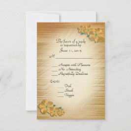 Rustic Flowers RSVP met keuze uit entree Kaartje