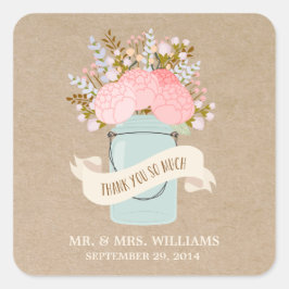 Rustic Flowers | Stickers begunstigen