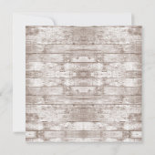 Rustic Flowers Vrijgezellenfeest Brunch Uitnodigin Kaart (Achterkant)