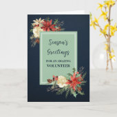Rustic Flowers Vrijwillige Kerstvakantie Kaart (Gele Bloem)
