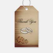 Rustic Flowers Weddenschap Cadeaulabel (Voorkant)