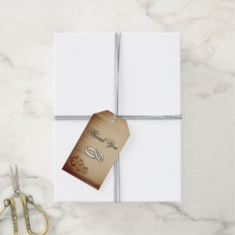 Rustic Flowers Weddenschap Cadeaulabel