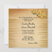 Rustic Flowers Wedding Invitation Kaart (Voorkant)