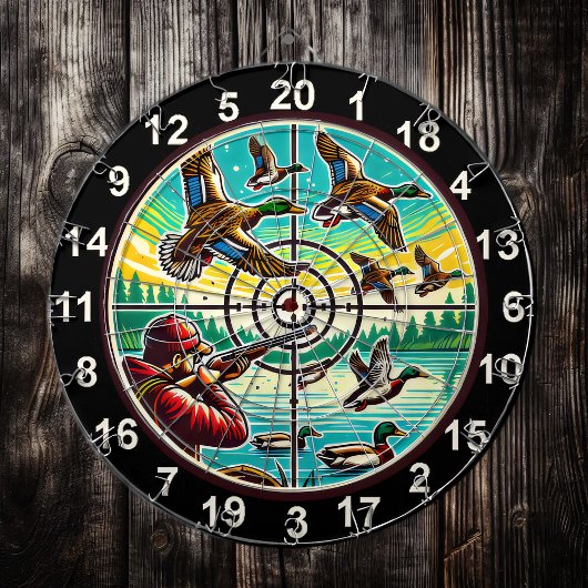 Rustic Flying Ducks Target Art Dartbord