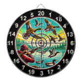 Rustic Flying Ducks Target Art Dartbord (Voorkant)