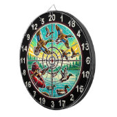 Rustic Flying Ducks Target Art Dartbord (Voorkant Rechts)