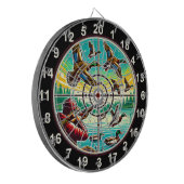 Rustic Flying Ducks Target Art Dartbord (Voorkant Links)