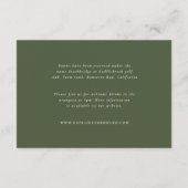 Rustic Foliage Farmhouse Elegant Wedding Details Informatiekaartje (Achterkant)