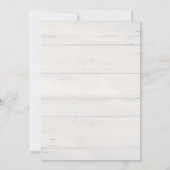 Rustic Foliage Greenery Waterverf White Wood Kaart (Achterkant)