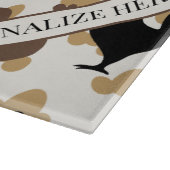 Rustic Folk Art Rooster Pattern, Farmhouse Kitchen Snijplank (Hoek)