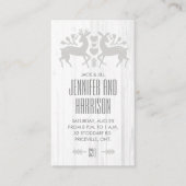 Rustic Folk Deer Jack en Jill Ticket // Gray (Voorkant)