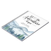 Rustic Forest Adventure Mountains Baby Keepomwille Notitieboek (Linkerzijde)