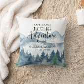 Rustic Forest Adventure Mountains Boy Nursery Kussen (Deken)