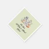 Rustic Forest Animals Greenery Party tafelgerei Servet (Hoek)