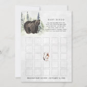 Rustic Forest | Baby Shower Bingo kaart (Voorkant)