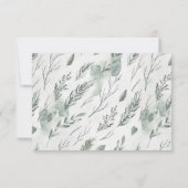 Rustic Forest | Baby Shower Raadspel Kaart (Achterkant)