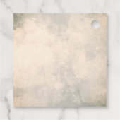 Rustic Forest Barly Wait Baby shower Bedankt Bedankjes Labels (Achterkant)