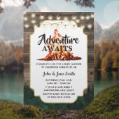 Rustic Forest Bonfire Adventure wacht Baby shower Kaart