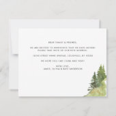 Rustic Forest Bossen We hebben New Home Moving ver Aankondiging (Achterkant)