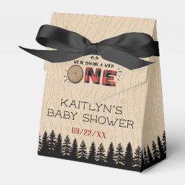 Rustic Forest Buffalo Pset Wild One Baby shower Bedankdoosjes