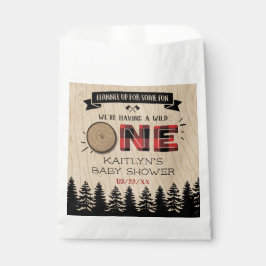 Rustic Forest Buffalo Pset Wild One Baby shower Bedankzakje