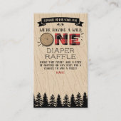 Rustic Forest Buffalo Pset Wild One Baby shower Informatiekaartje (Voorkant)