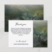 Rustic Forest Deer Sympathy Bedankt (Voorkant / Achterkant)