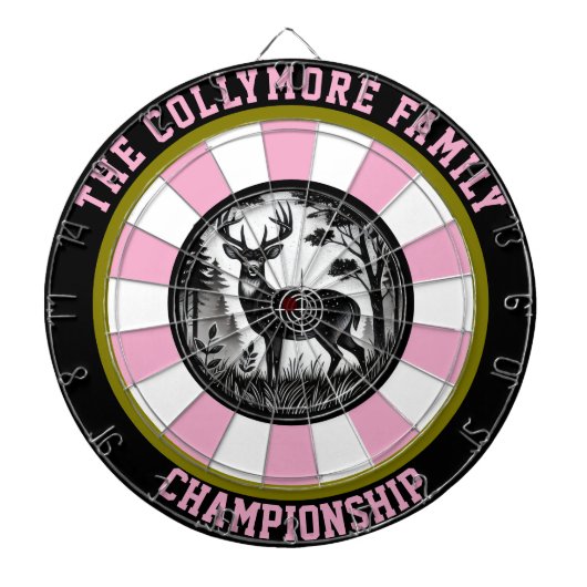 Rustic Forest Deer Target Art Dartbord (Voorkant)