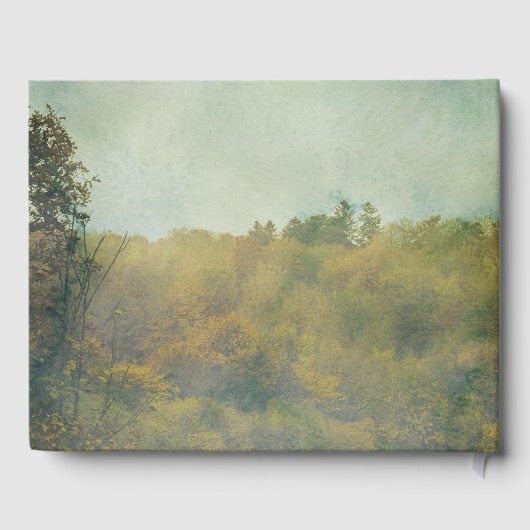 Rustic Forest Deer viering van het leven Gastenboek (Achterkant)