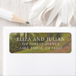Rustic Forest Elegant Wedding Etiket