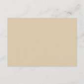 Rustic Forest Elegant Wedding Informatiekaartje (Achterkant)