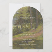Rustic Forest Elegant Wedding Kaart (Voorkant)