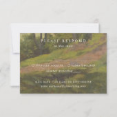 Rustic Forest Elegant Wedding RSVP Kaartje (Voorkant)