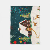 Rustic Forest Foliage Autumn Winter Berries Fleece Deken (Voorkant)