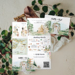 Rustic Forest Glamping bruiloft drievoudige uitnod Drieluik Uitnodiging<br><div class="desc">Nodig uw gasten uit voor een weekend van natuur, liefde en feest met deze rustieke bos glamping bruiloft drievoudige uitnodiging. Met een handgeschilderde waterverf-kaart en een zachte houtillustratiestijl, is deze uitnodiging ideaal voor een outdoor- of bestemmingsbruiloft. Ideaal voor bruiloften gehost op outdoor locaties, glamping resorts, of rustieke campings, dit drievoudige...</div>