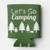 Rustic Forest Green Laten we gaan kamperen Blikjeskoeler (Achterkant)