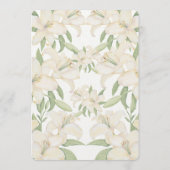 Rustic Forest Greenery Floral Wedding Program Card Programmakaart (Achterkant)