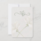 Rustic Forest Greenery Floral Wedding Save the Dat Aankondiging (Achterkant)