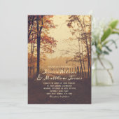 Rustic Forest Herfst Bossen Land Boerderij Path We Kaart (Staand voorkant)